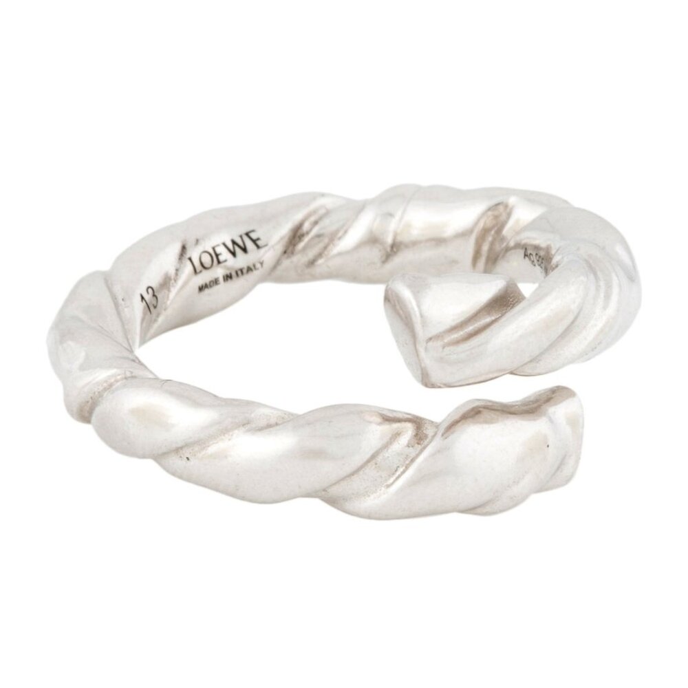 LOEWE NAPPA STERLING SILVER 925 TWIST BAND RING